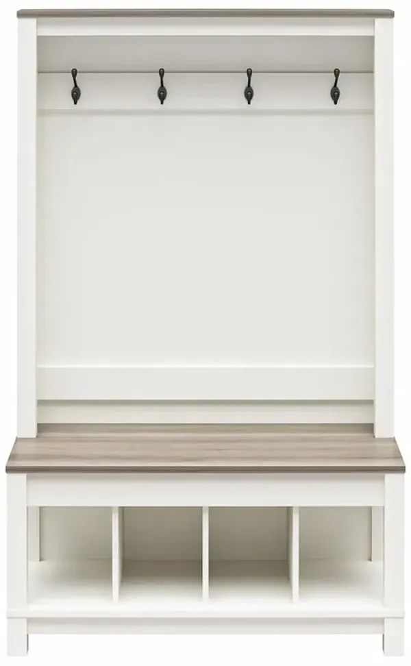 Chapel Hill Rustic Farmhouse Entryway Hall Tree