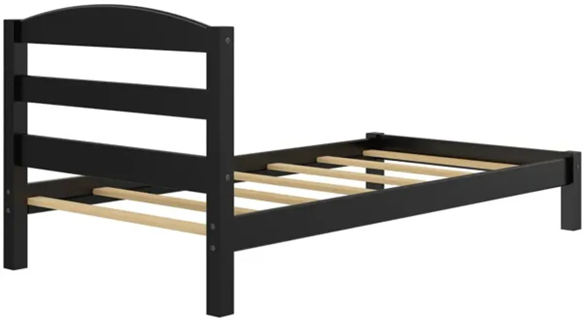 Braylon Wooden Bed Frame with Wood Slats