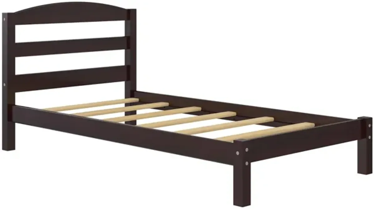 Braylon Wooden Bed Frame with Wood Slats