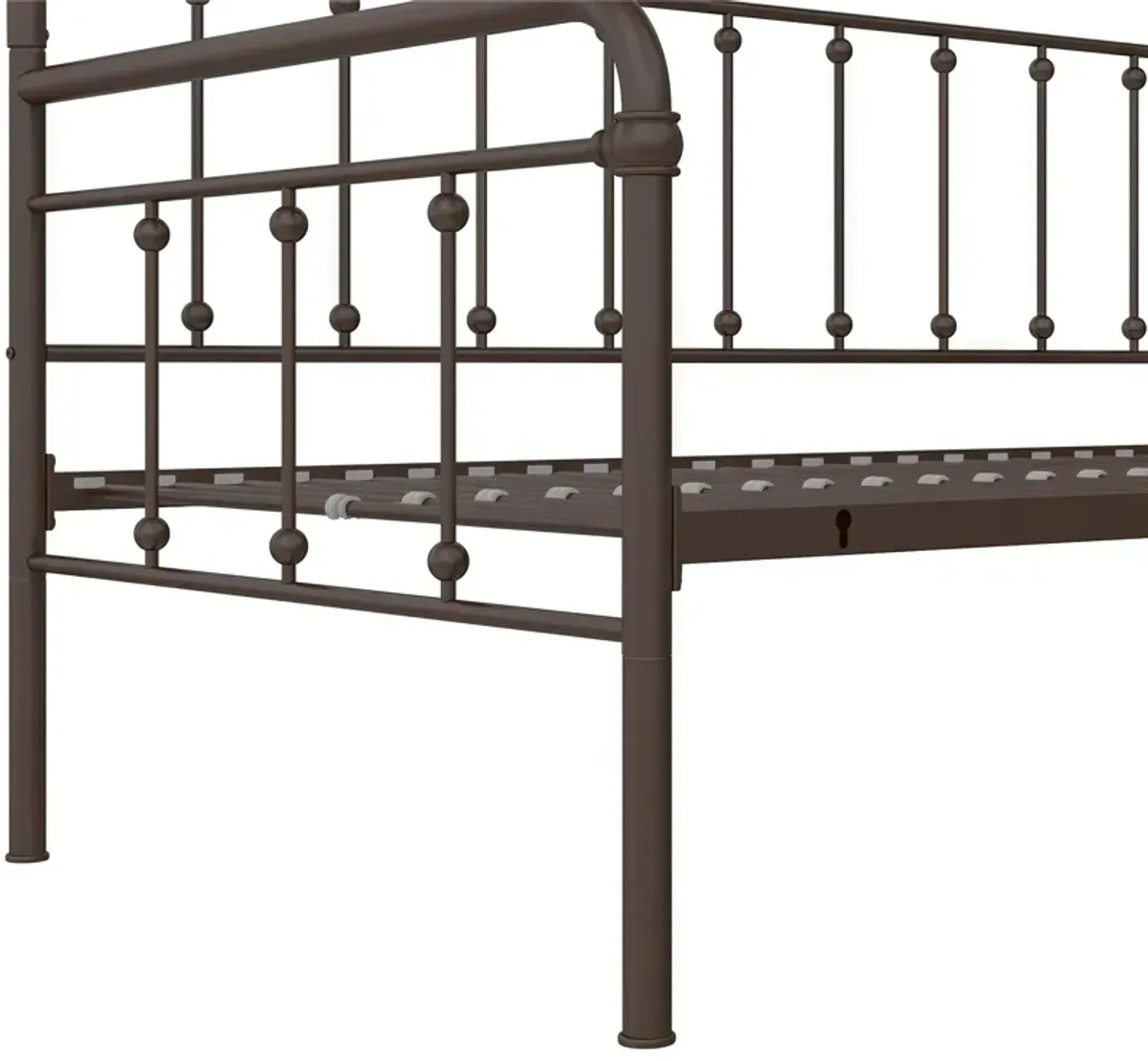 Locky Metal Daybed with Pop Up Trundle Bed