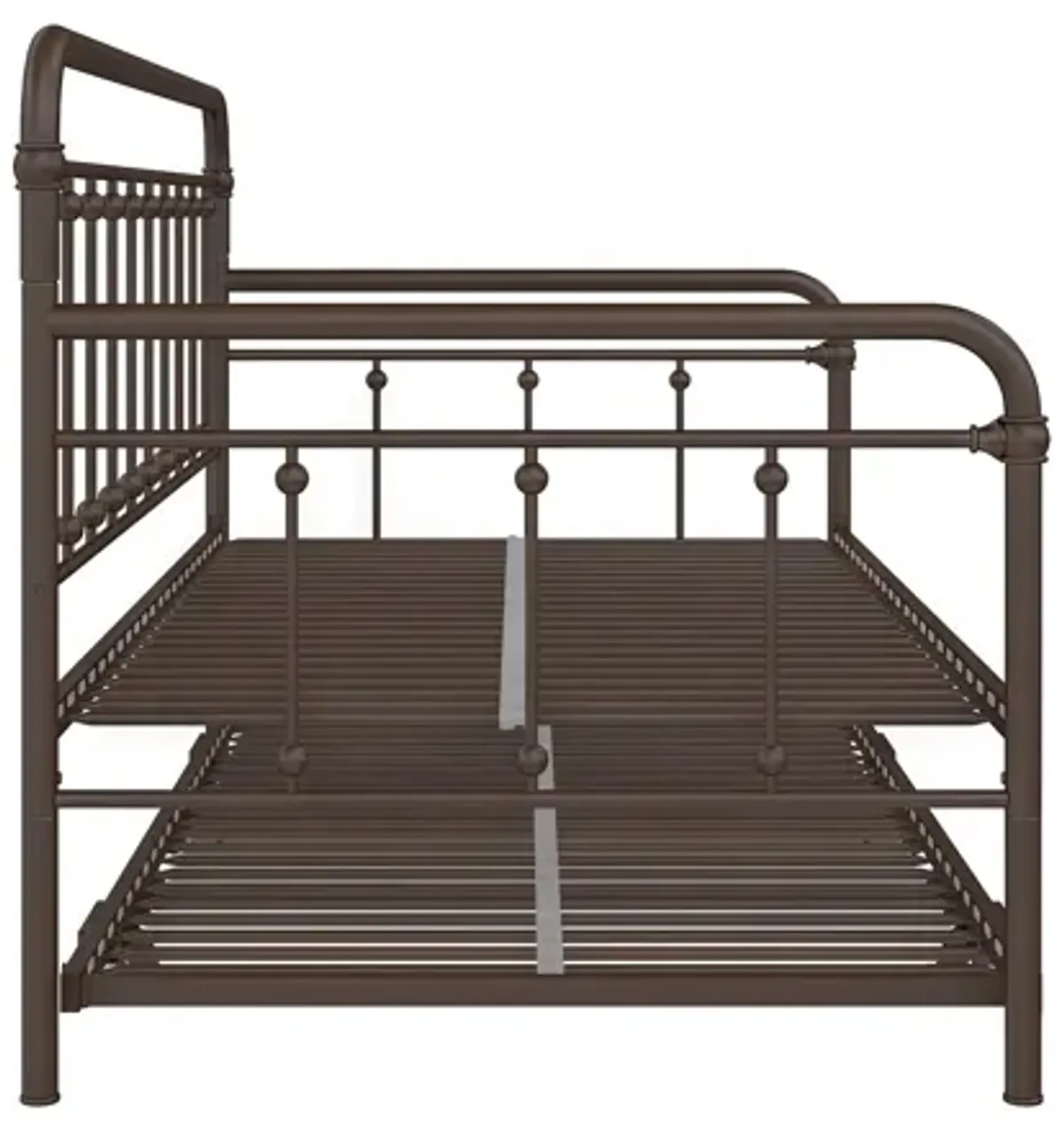 Locky Metal Daybed with Pop Up Trundle Bed