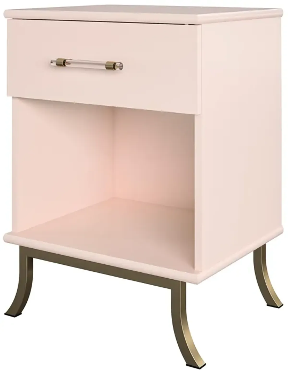 Monarch Hill Clementine White Nightstand with 1 Drawer