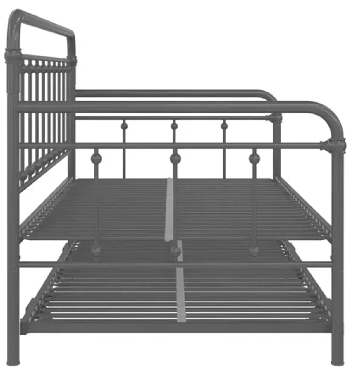 Locky Metal Daybed with Pop Up Trundle Bed