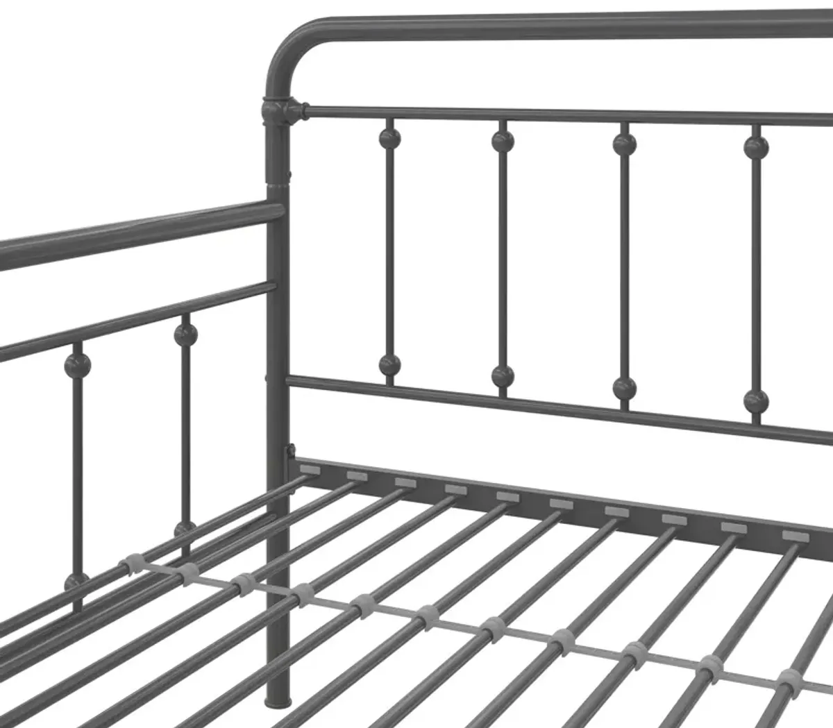 Locky Metal Daybed with Pop Up Trundle Bed