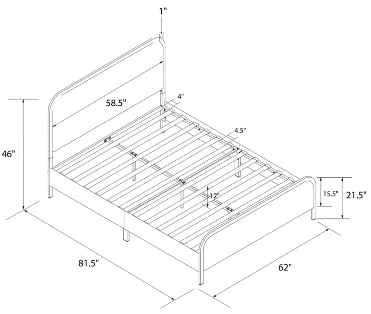 Tallulah Upholstered Platform Bed Frame