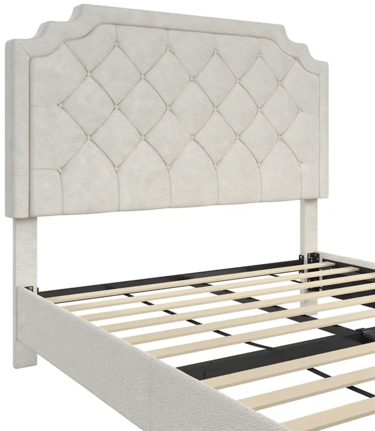 Eloise Chenille Upholstered Platform Bed