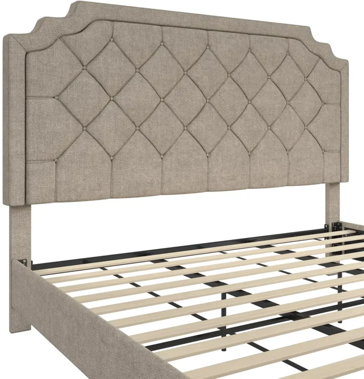 Eloise Chenille Upholstered Platform Bed