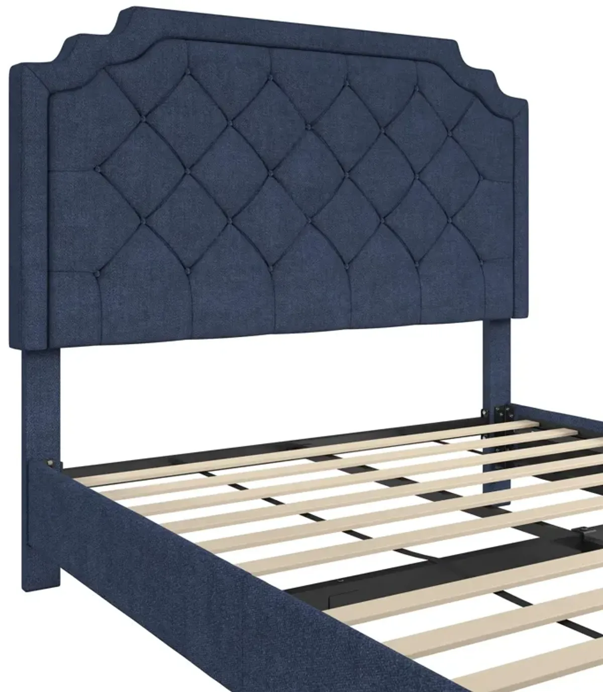 Eloise Chenille Upholstered Platform Bed