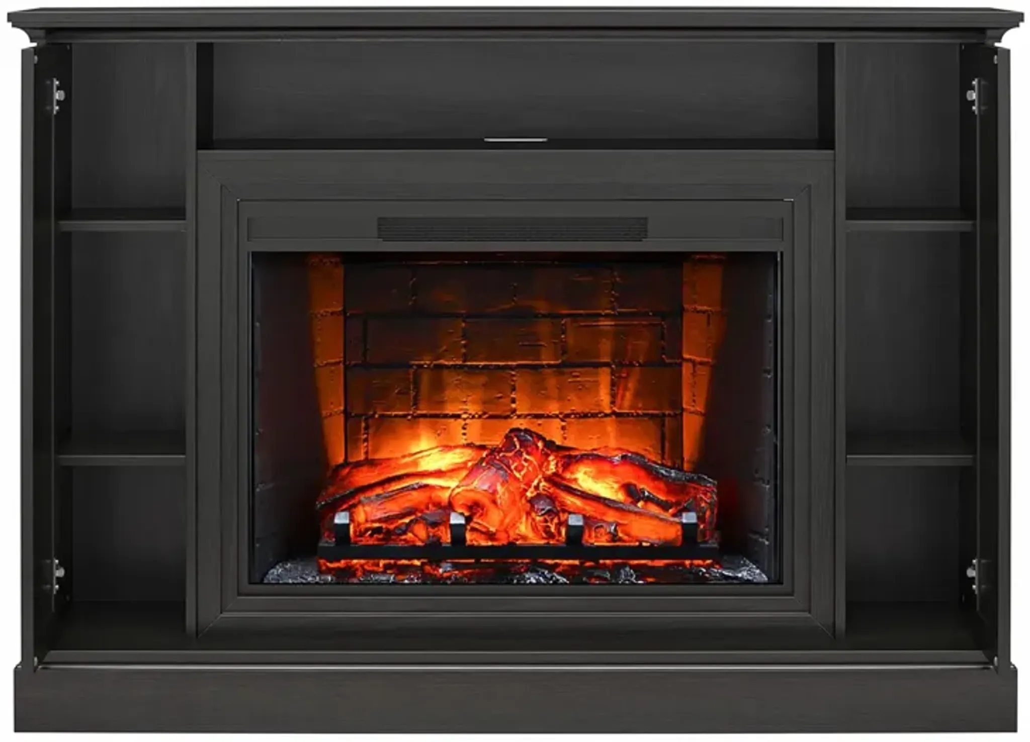 Pendleton Multi Colored Electric Fireplace Mantel Tv Stand With Storage ...