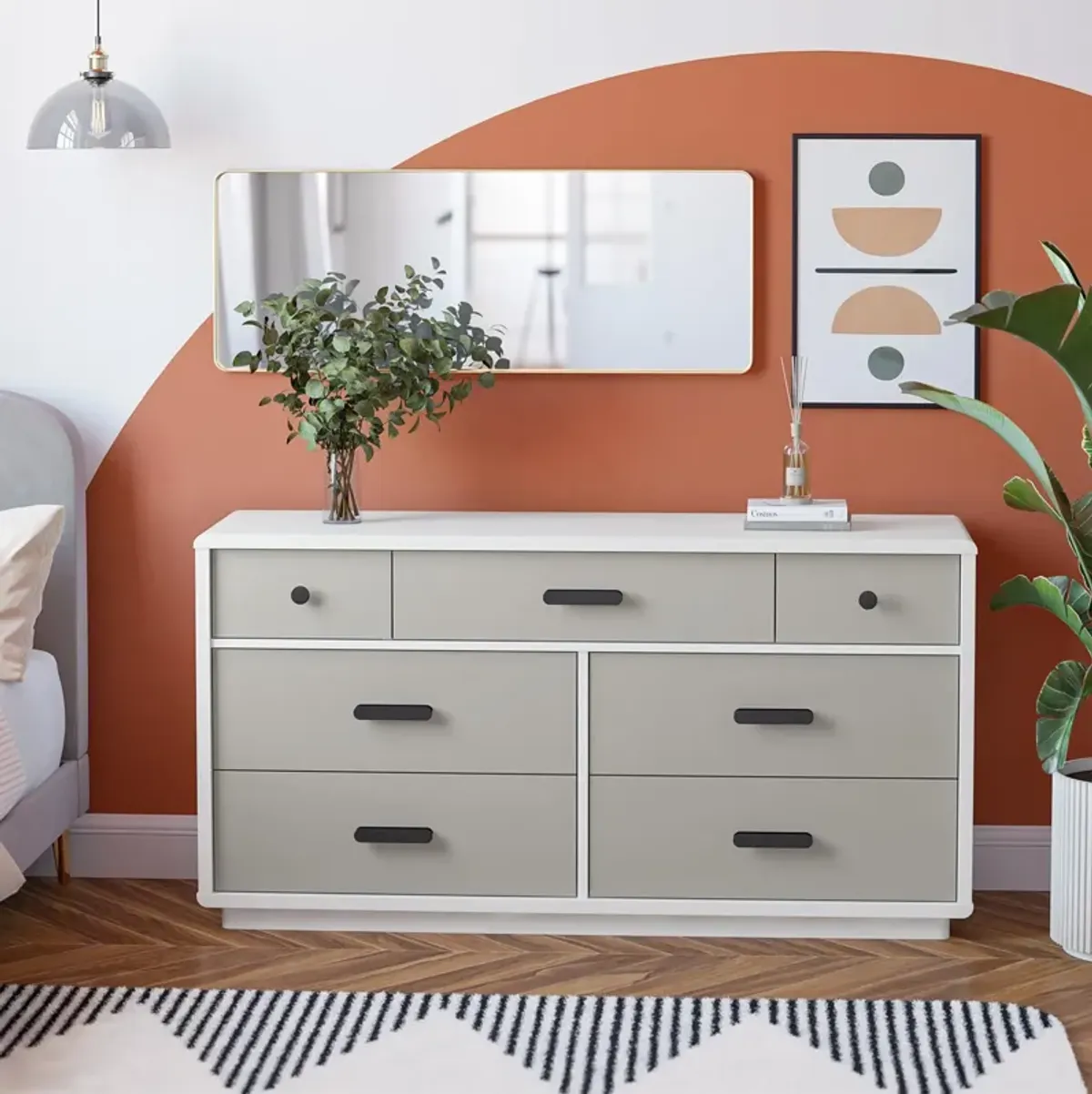 Valencia 7 Drawer Wide Dresser