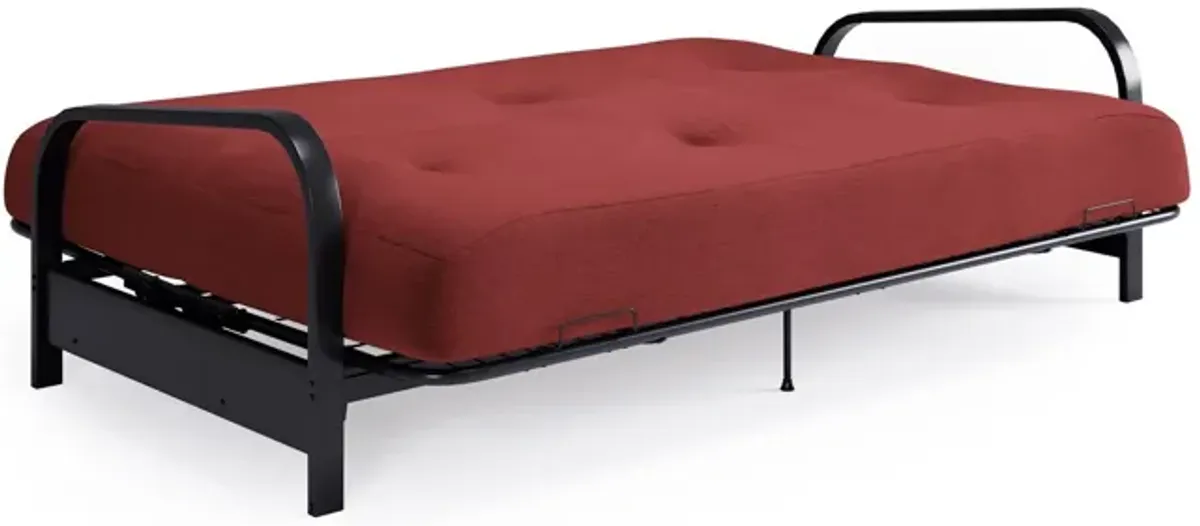 Cleo Black Metal Arm Full Size Futon Frame