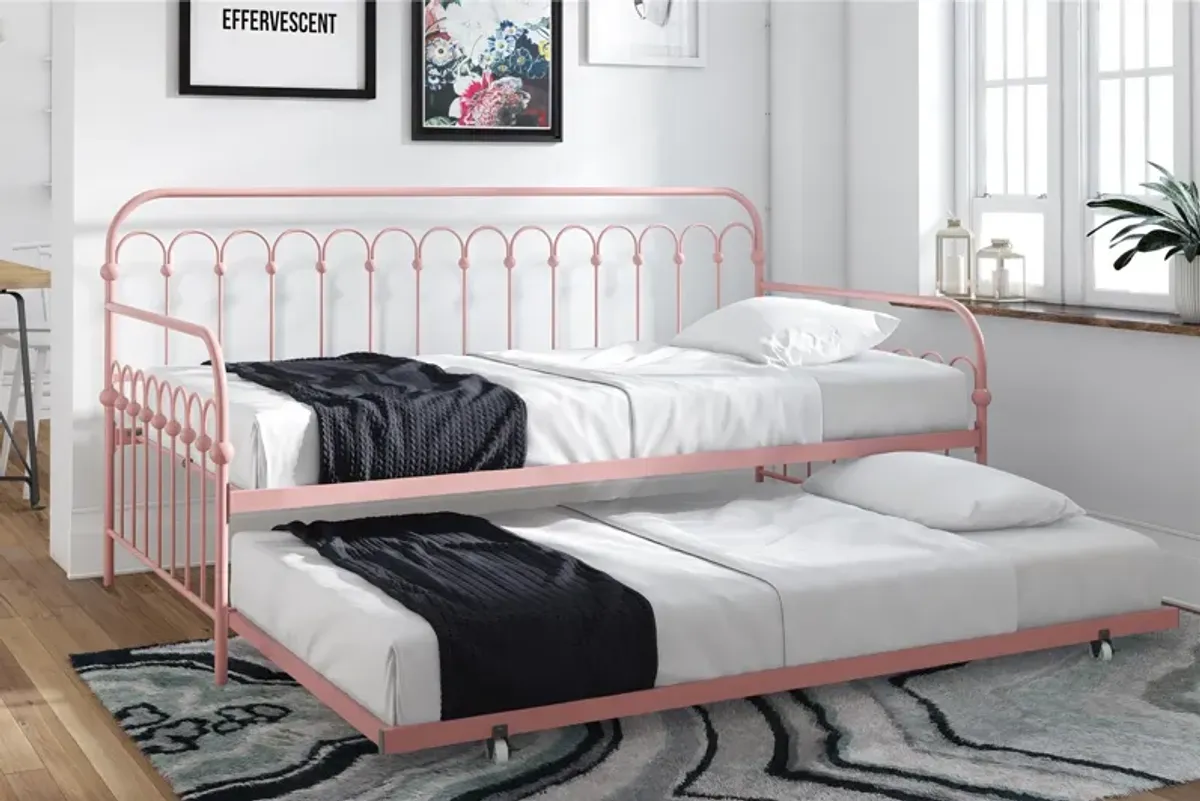 Bright Pop Metal Daybed with Trundle