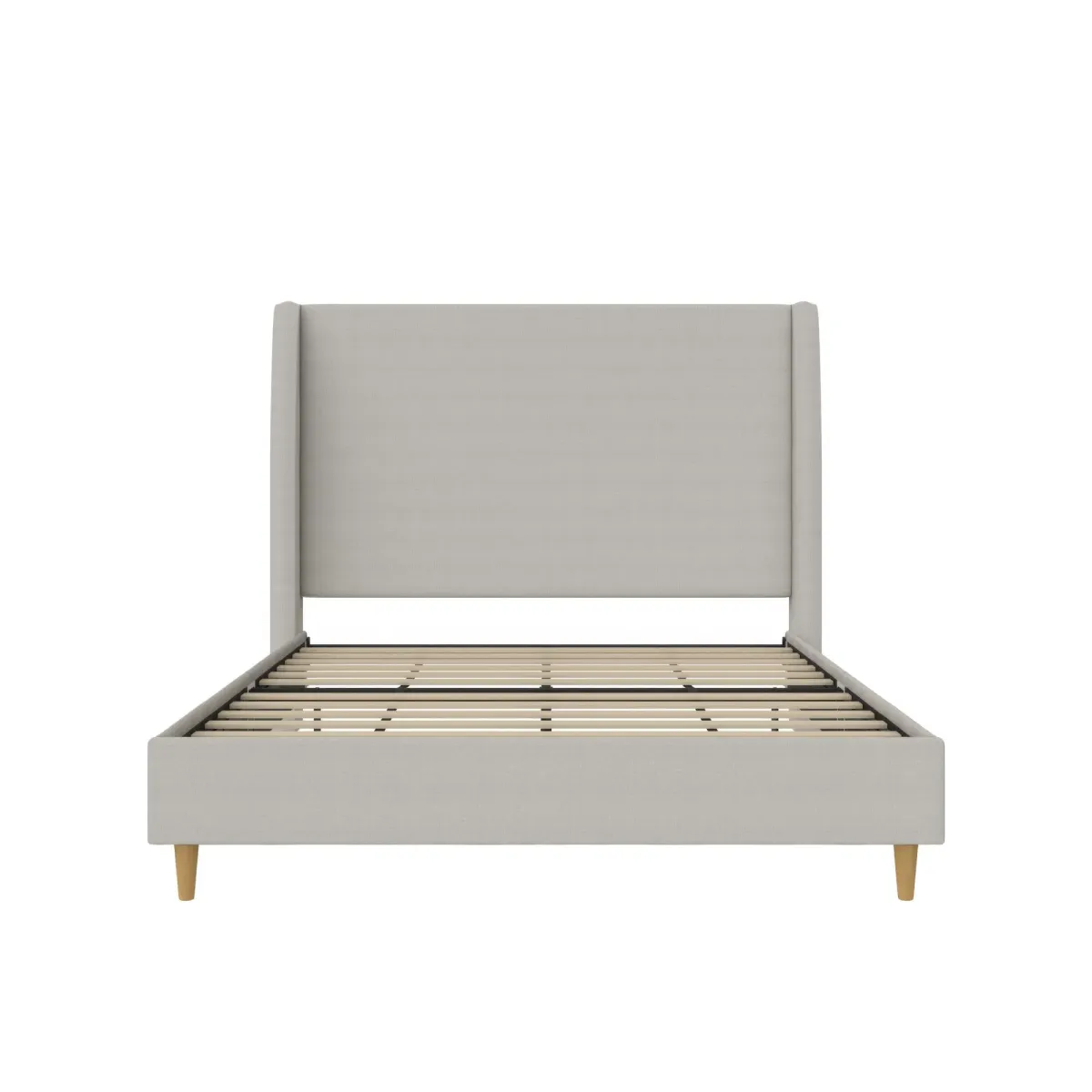 Tess Upholstered Bed with Wingback Headboard