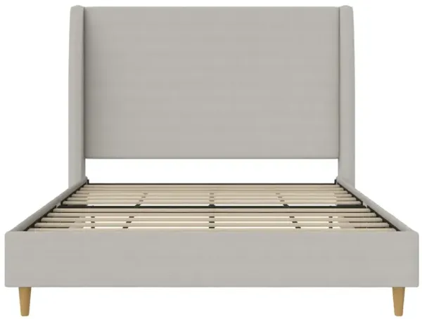 Tess Upholstered Bed with Wingback Headboard