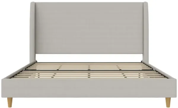 Tess Upholstered Bed with Wingback Headboard