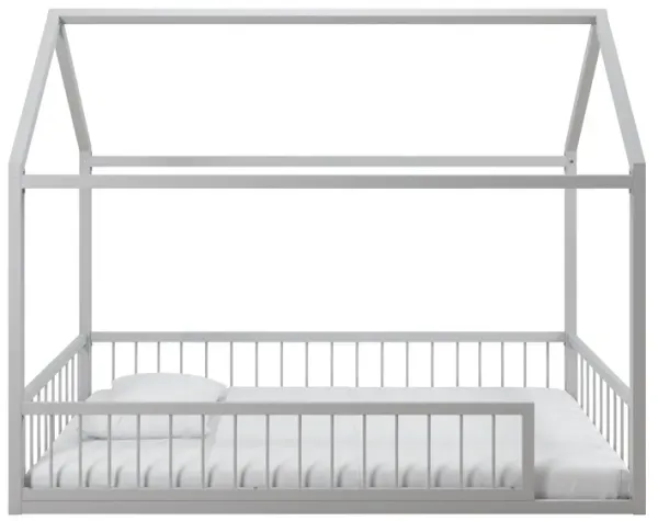 Skyler Metal House Bed with Rail