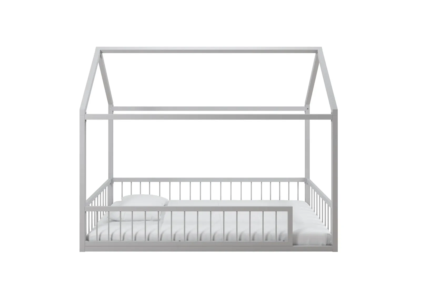 Skyler Metal House Bed with Rail