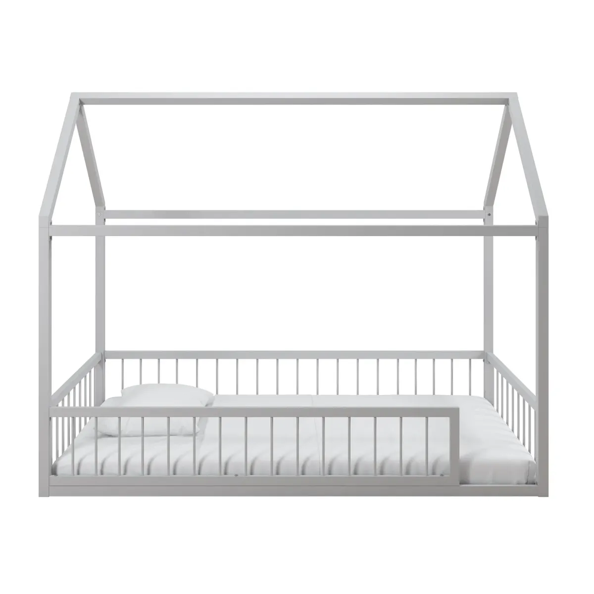 Skyler Metal House Bed with Rail