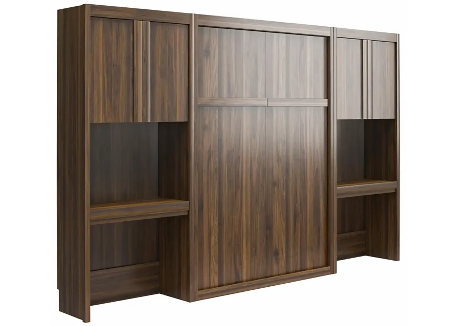 Paramount Murphy Bed with 2 Vanity/Desk Side Cabinets