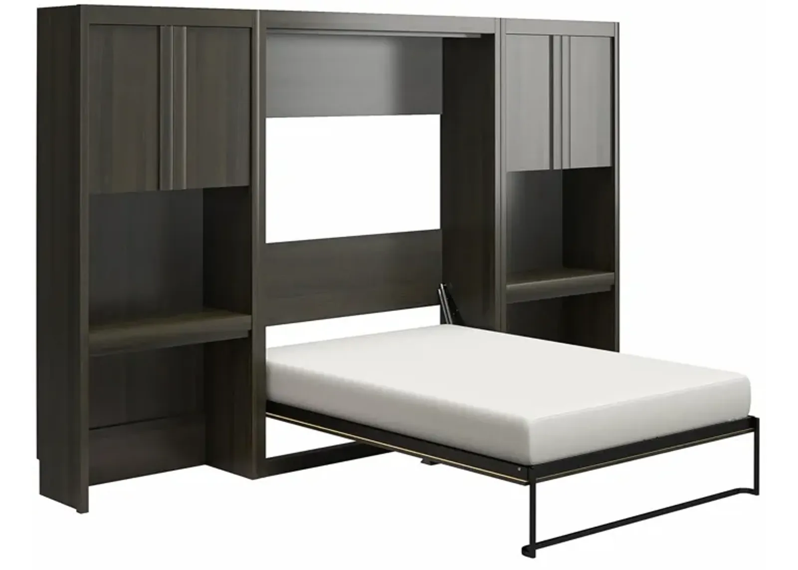 Paramount Murphy Bed with 2 Vanity/Desk Side Cabinets