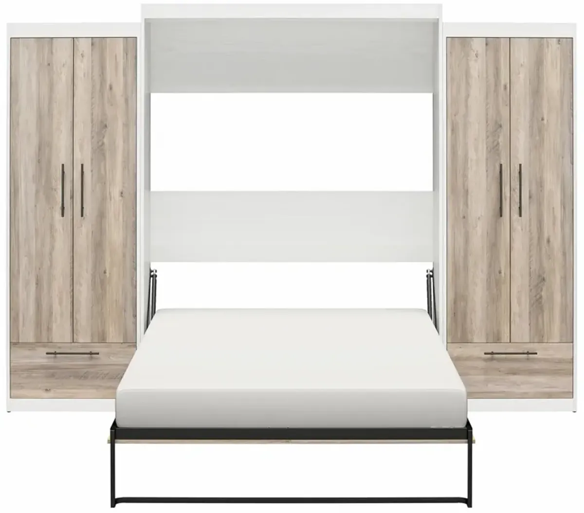 Pinnacle Wall Bed Bundle with 2 Wardrobe Side Cabinets