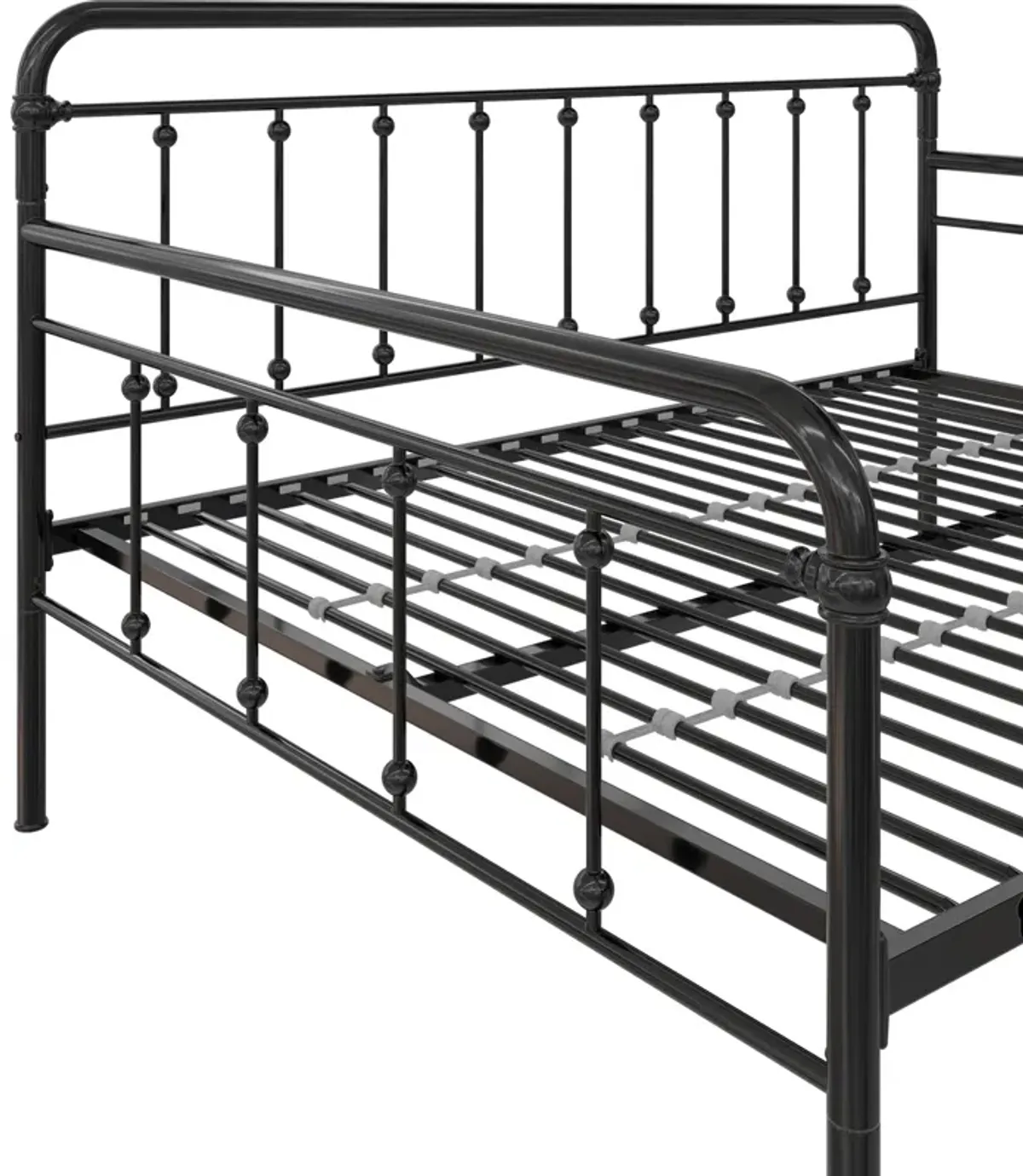 Locky Metal Daybed with Pop Up Trundle Bed