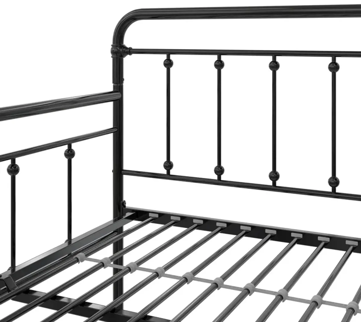 Locky Metal Daybed with Pop Up Trundle Bed