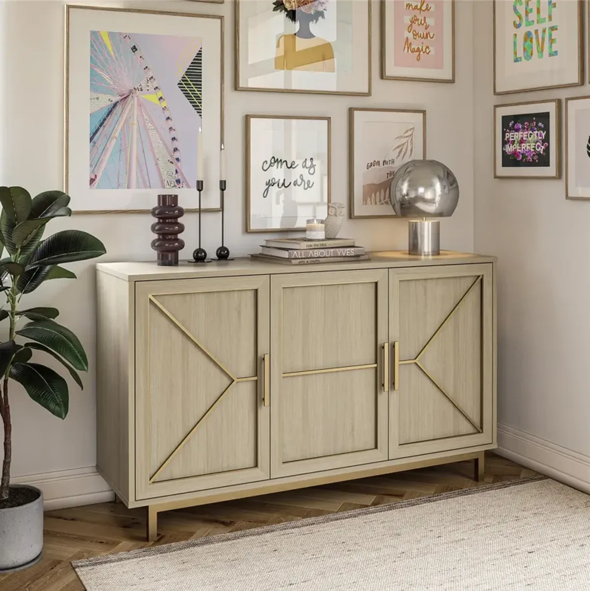 Neely Wide Accent Cabinet