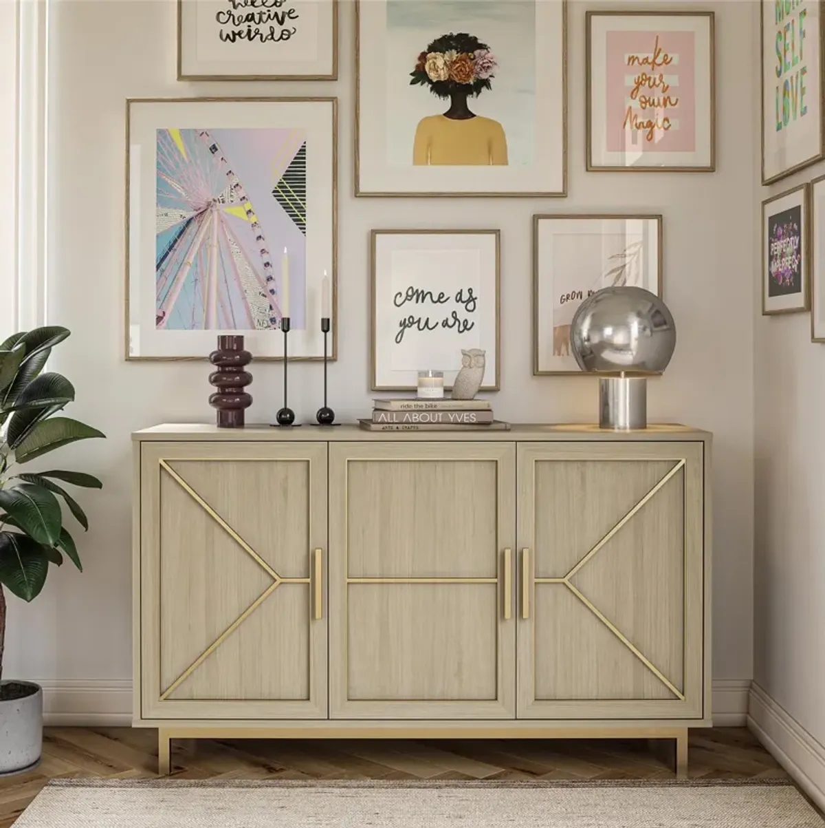 Neely Wide Accent Cabinet