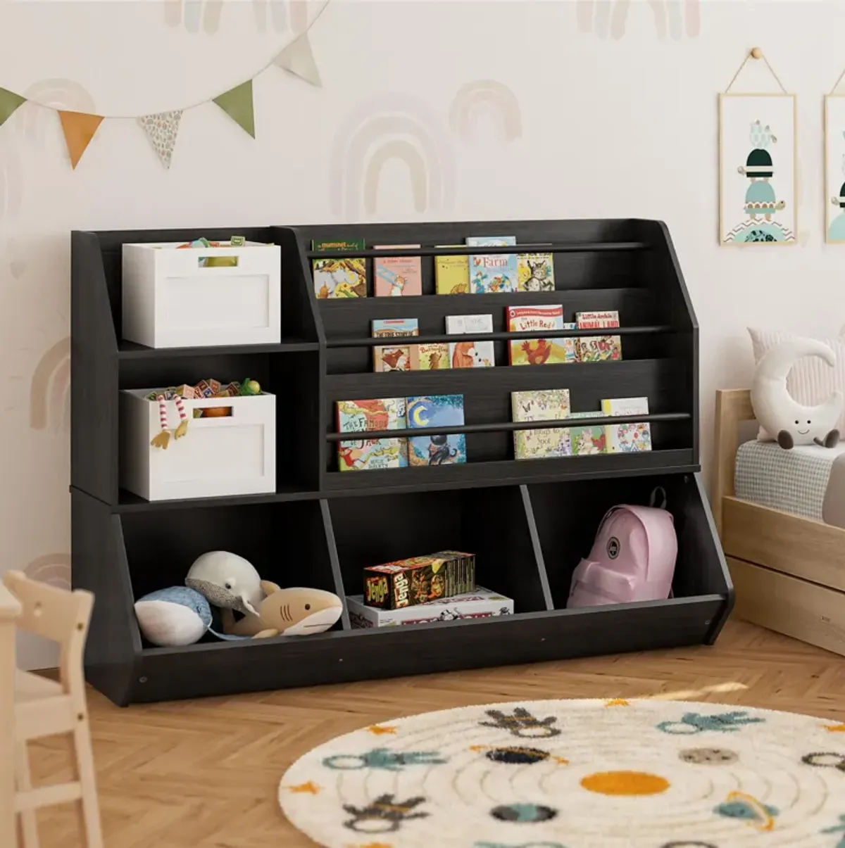 Tyler Kids Extra Large Book and Toy Storage Organizer