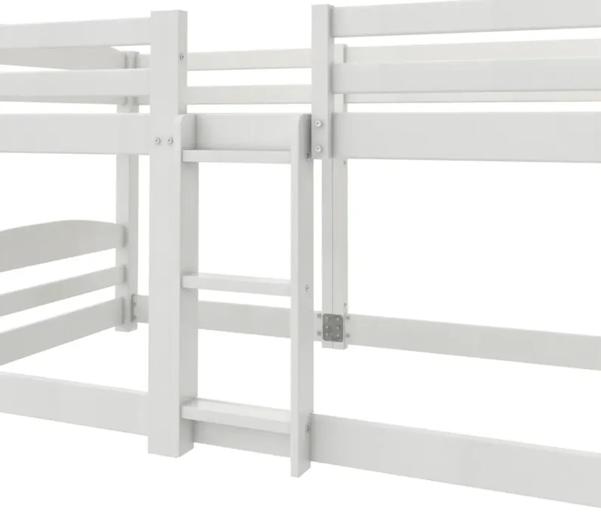 Birley Low Wood Bunk Bed with Integrated Ladder