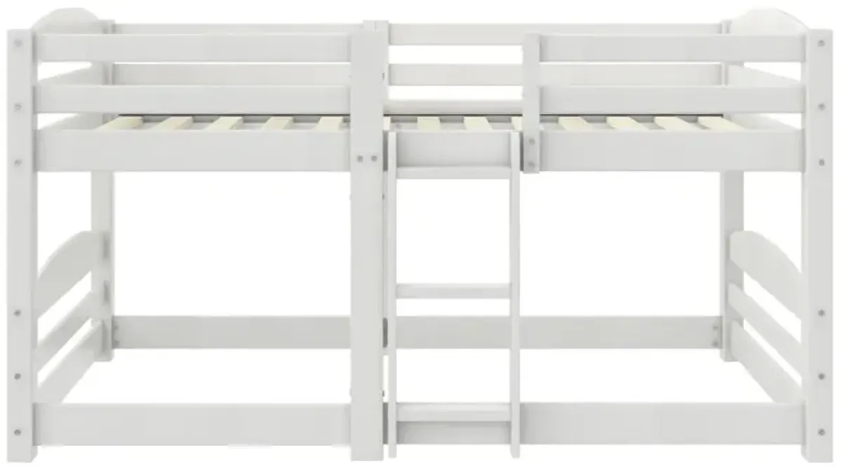 Birley Low Wood Bunk Bed with Integrated Ladder