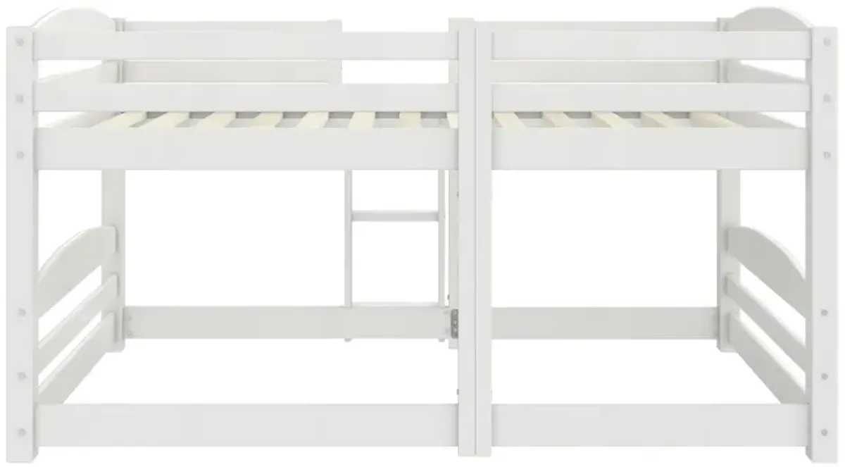 Birley Low Wood Bunk Bed with Integrated Ladder