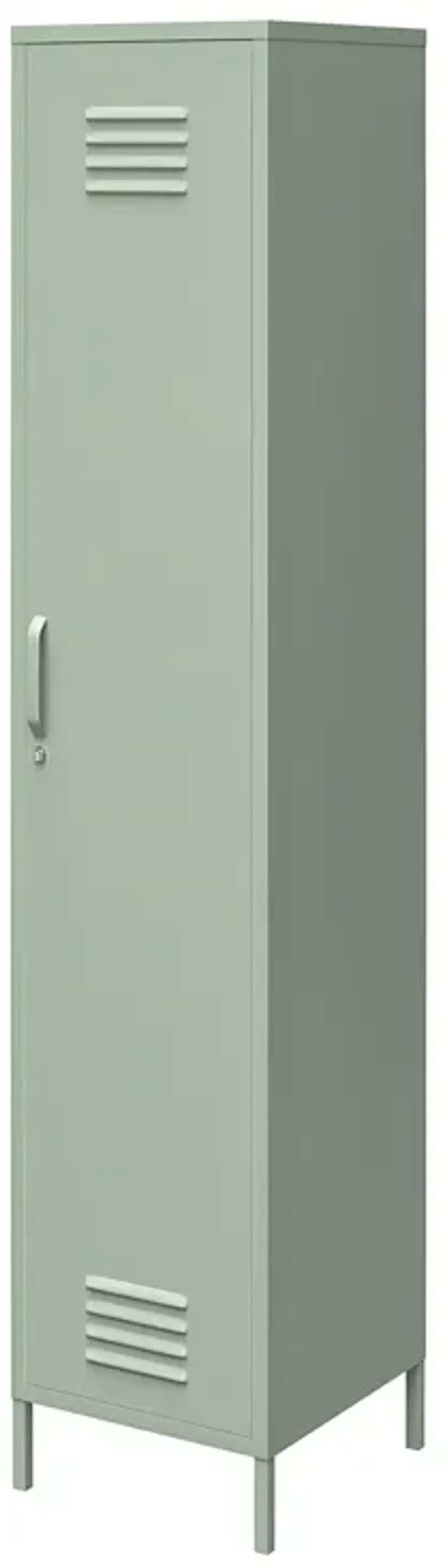 Shadwick 1 Door Tall Single Metal Locker Style Storage Cabinet