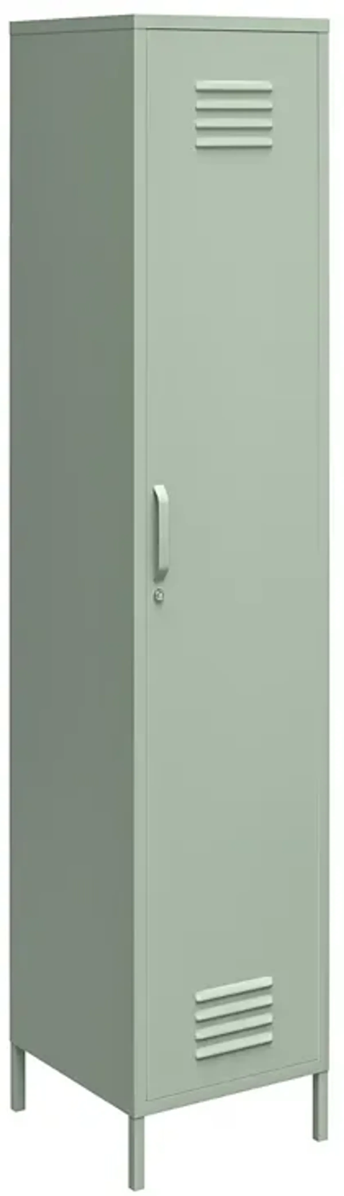 Shadwick 1 Door Tall Single Metal Locker Style Storage Cabinet