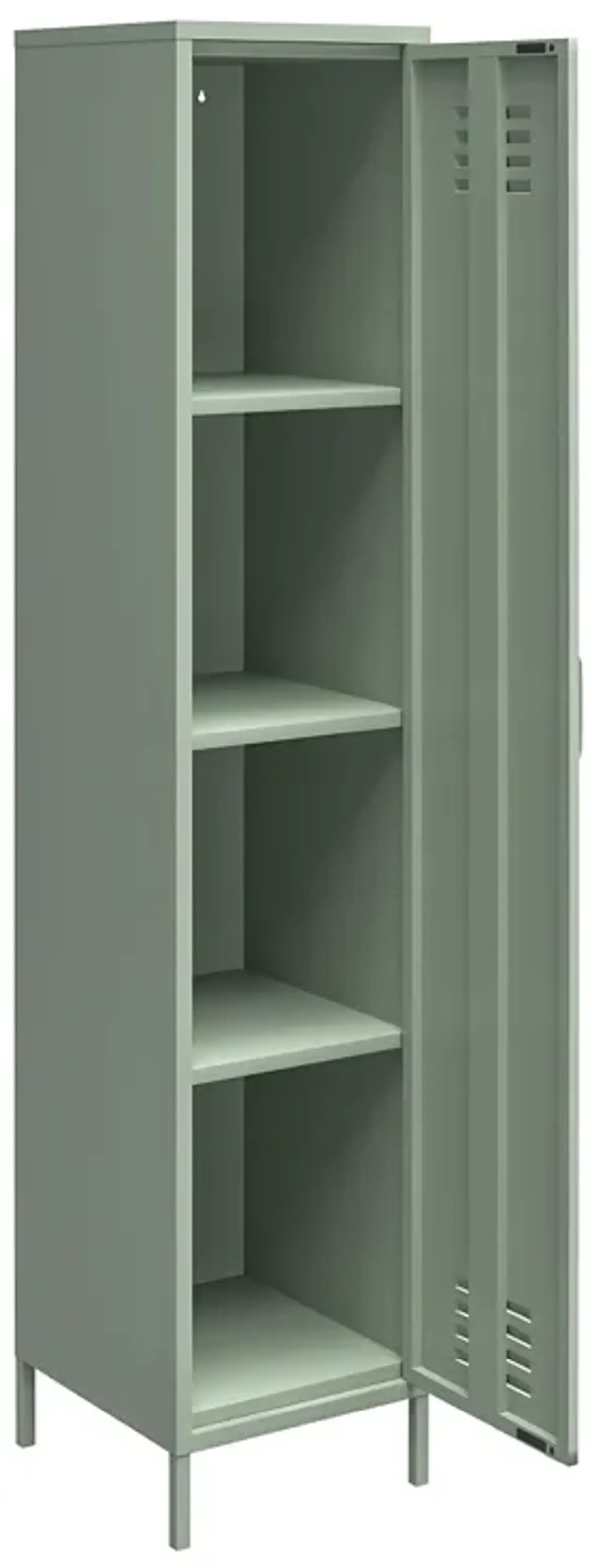 Shadwick 1 Door Tall Single Metal Locker Style Storage Cabinet