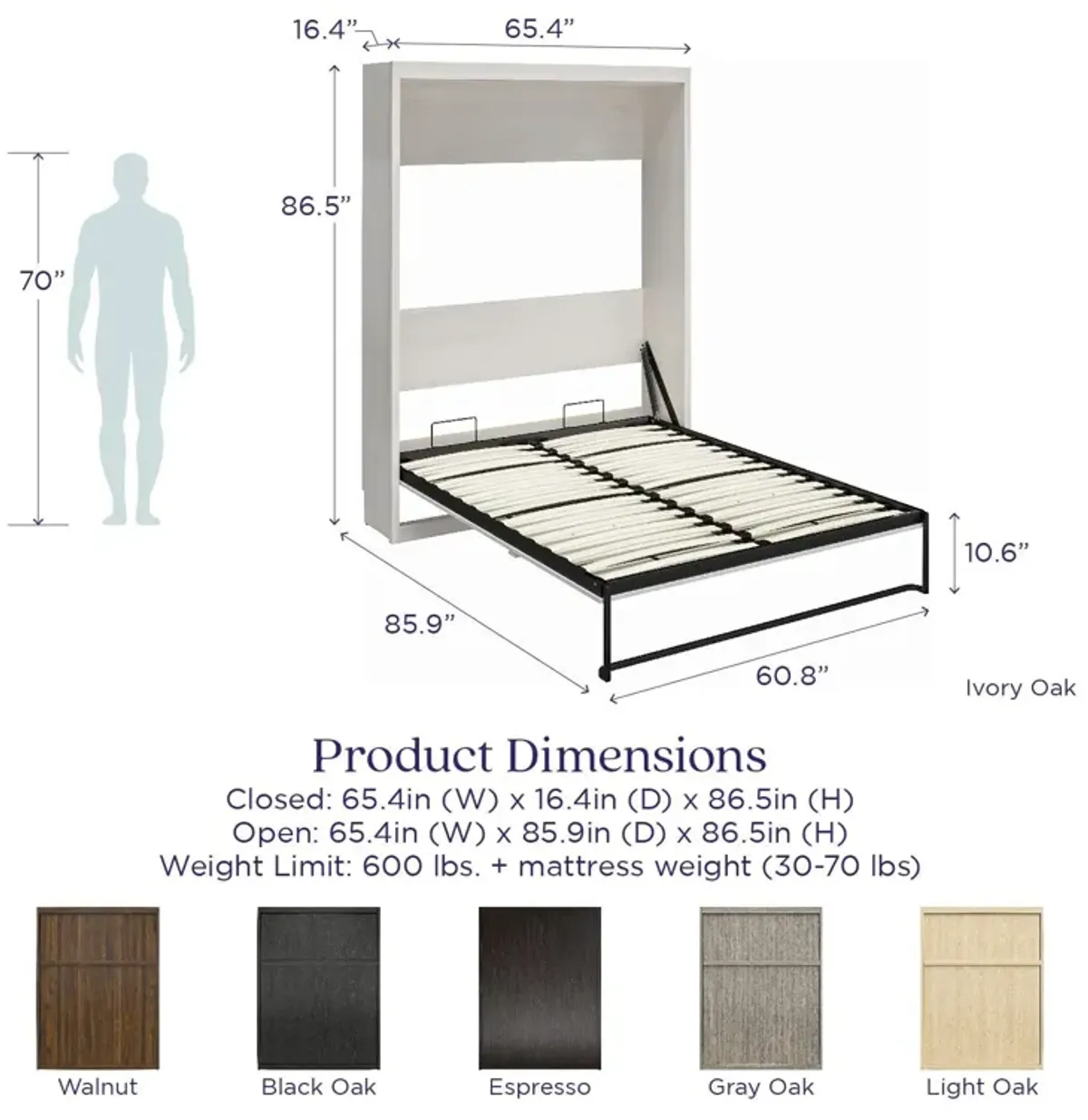 Paramount Wood Murphy Bed