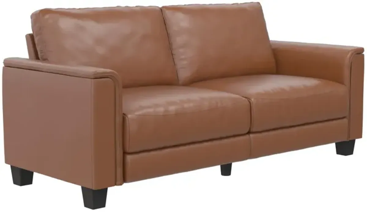 Colton 3 Seater Upholstered Leather Fabric Sofa