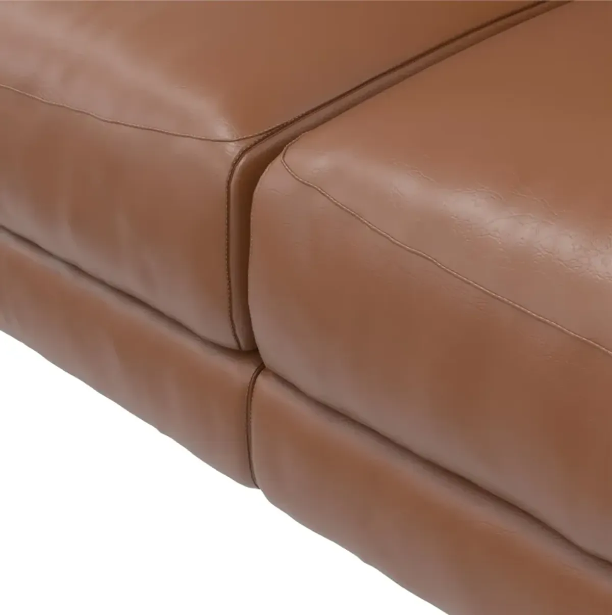 Colton 3 Seater Upholstered Leather Fabric Sofa