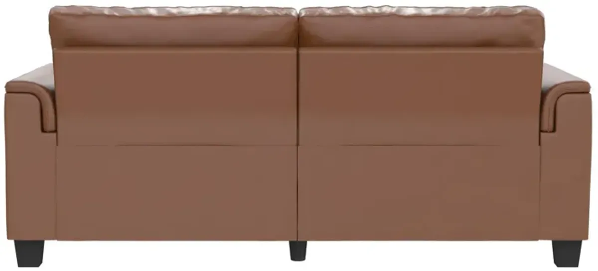 Colton 3 Seater Upholstered Leather Fabric Sofa