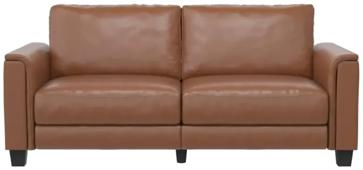 Colton 3 Seater Upholstered Leather Fabric Sofa