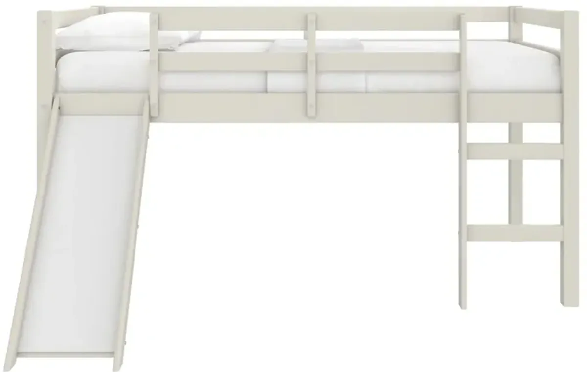 Milton Twin Low Loft Bed with Slide
