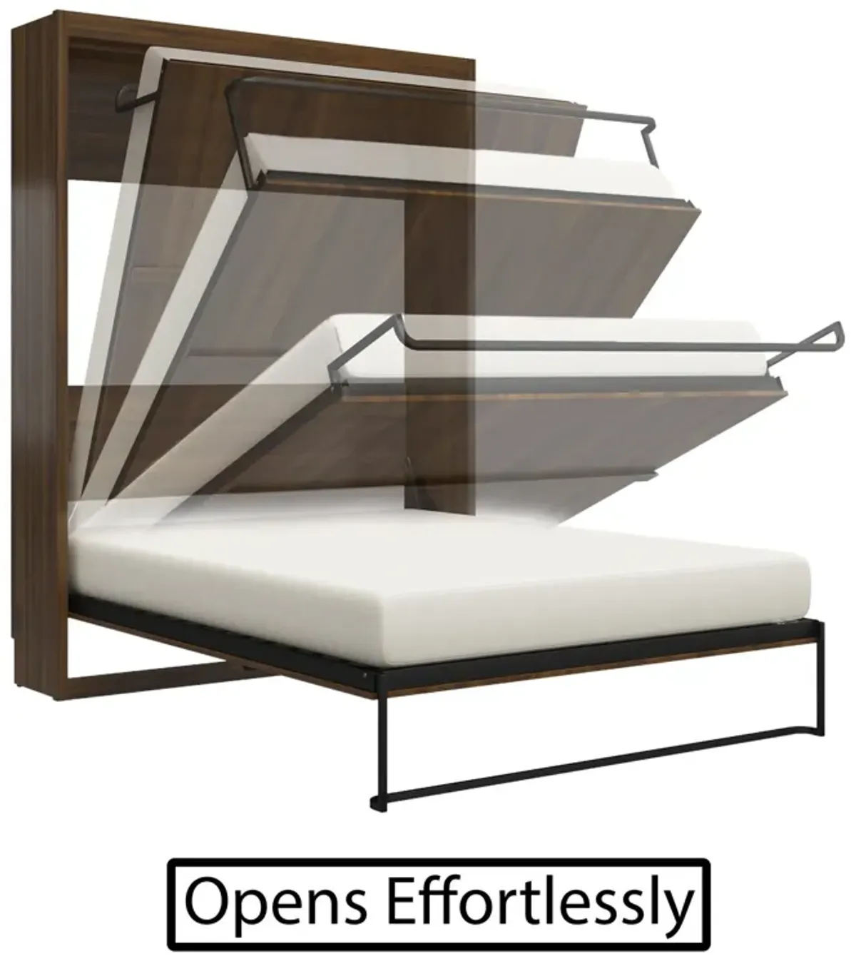 Impressions Murphy Bed with Touch Sensor LED Lighting & Gallery Shelf