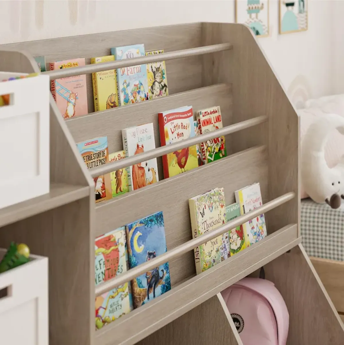 Tyler Kids Extra Large Book and Toy Storage Organizer