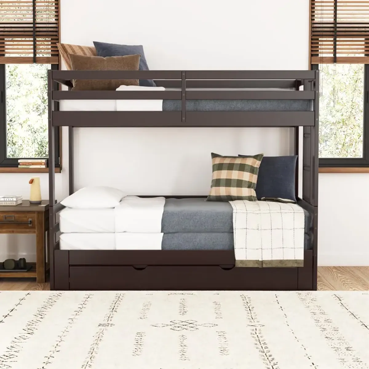 Rhodes Extendable Twin over Twin/King Bunk Bed with Storage