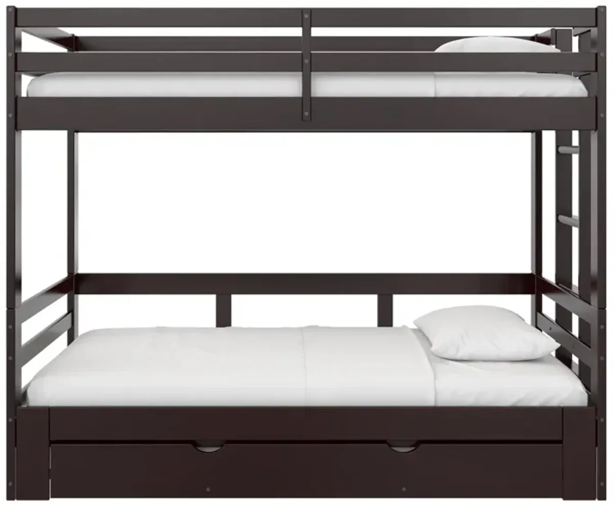 Rhodes Extendable Twin-over-Twin/King Bunk Bed with Storage Drawer,