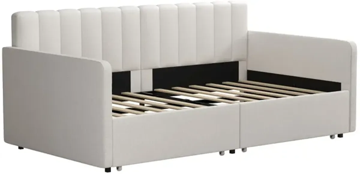 Stratford Upholstered Daybed with Storage Drawers