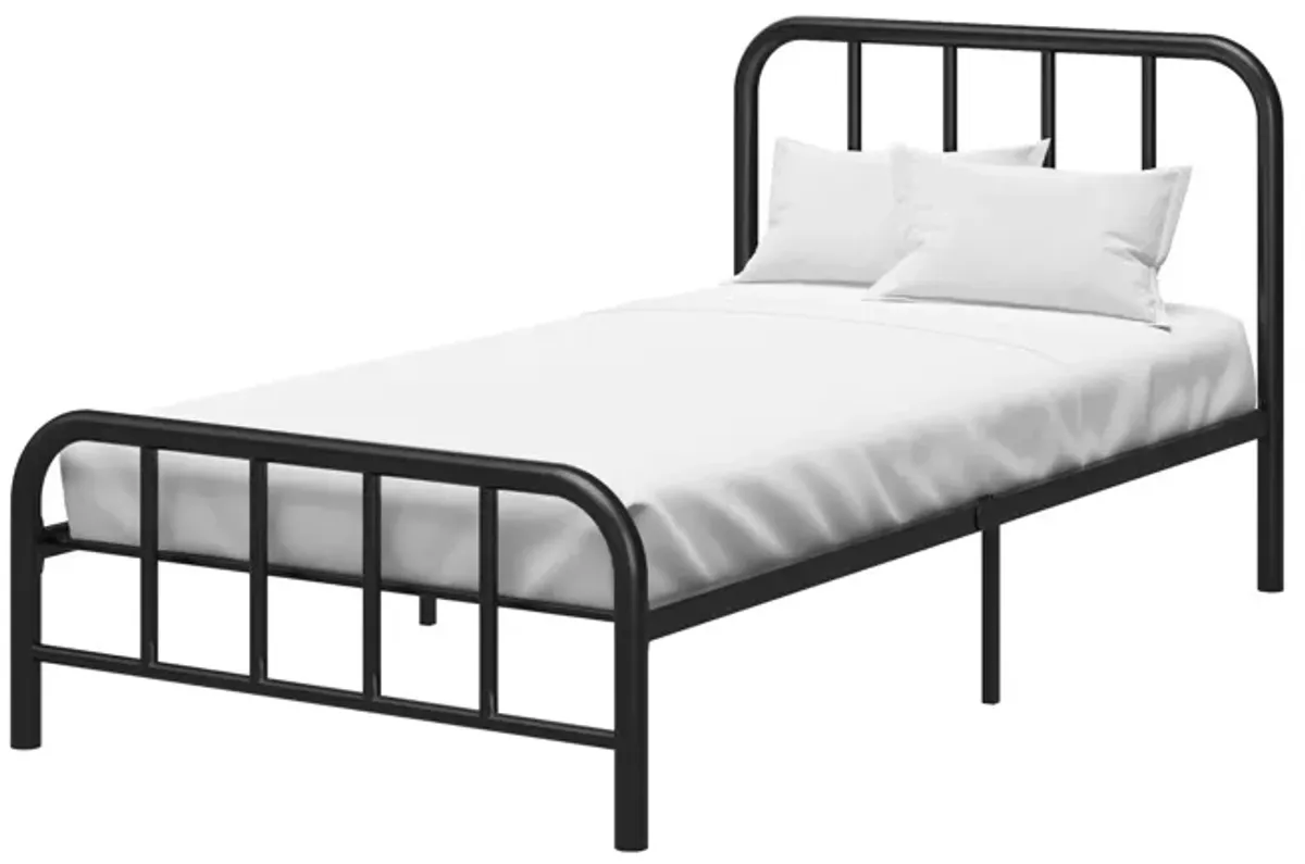 Marva Twin Metal Bed Frame with Headboard