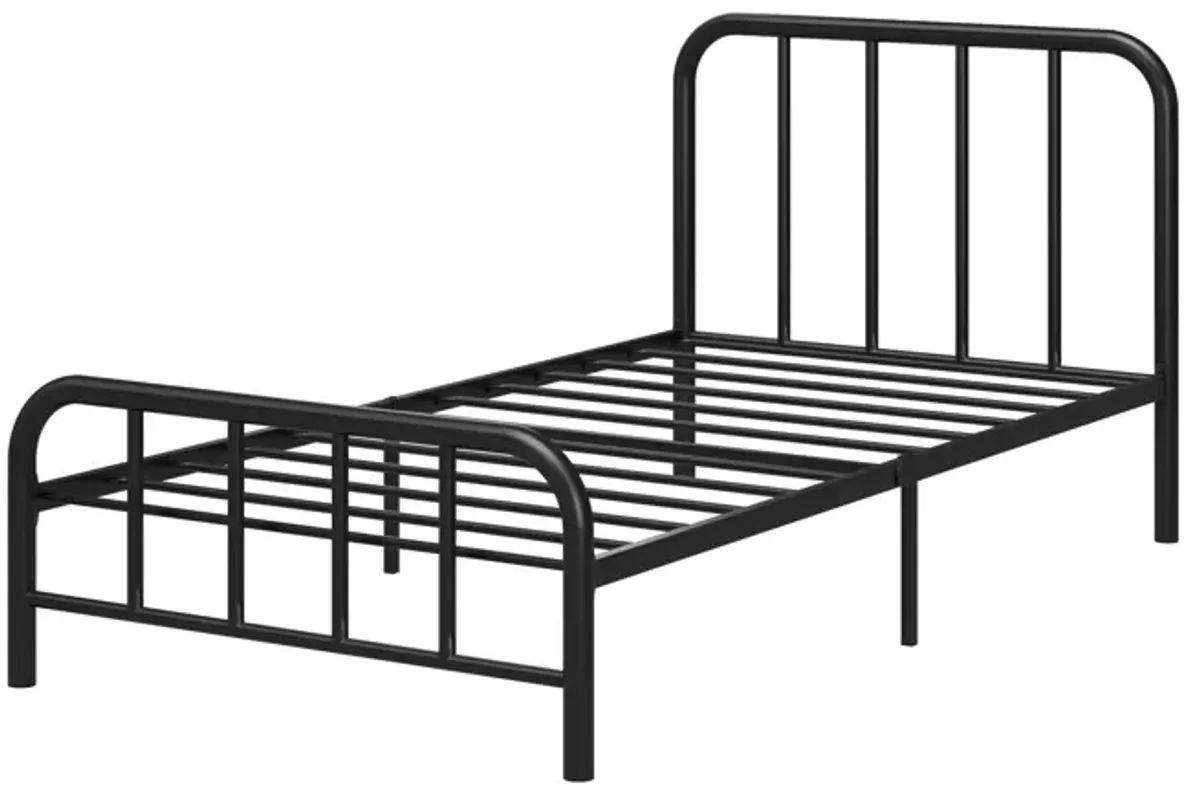 Marva Twin Metal Bed Frame with Headboard