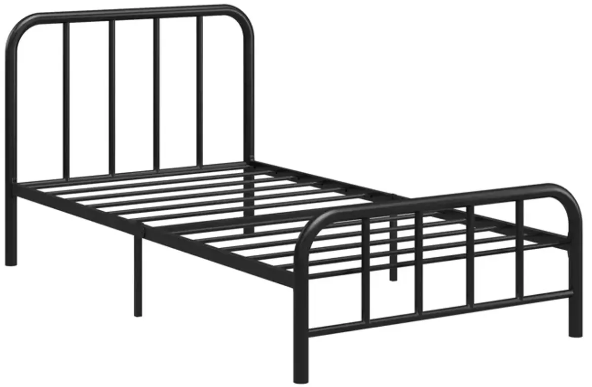 Marva Twin Metal Bed Frame with Headboard